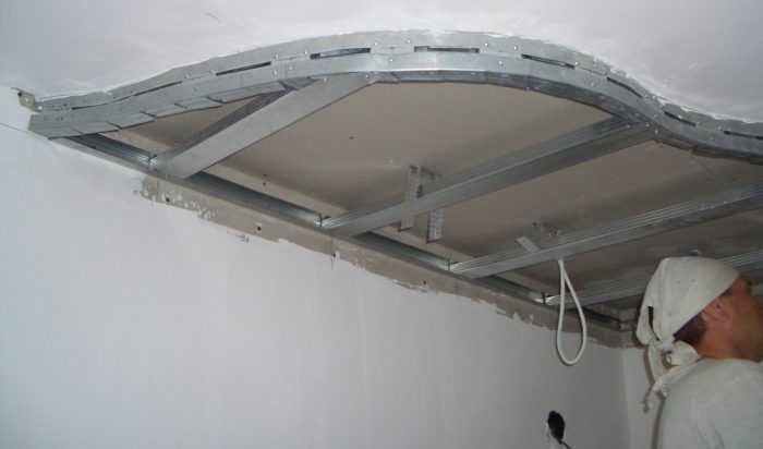 Двухуровневый потолок с подсветкой: гипсокартон — материал идеал