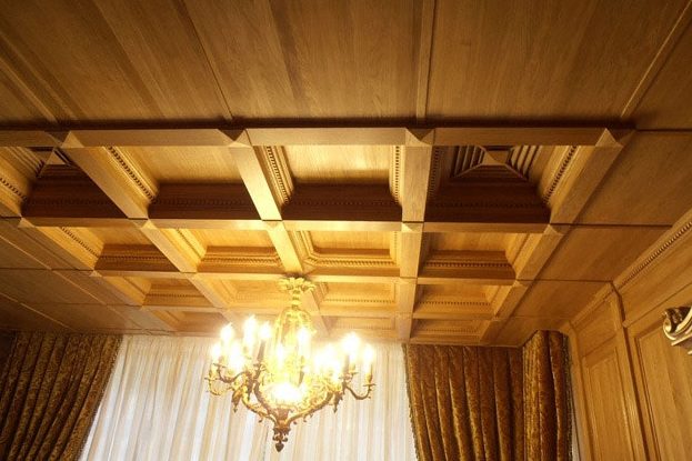 Кессонный потолок: лучшие материалы, виды и особенности конструкций
