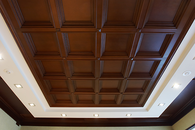 Кессонный потолок: лучшие материалы, виды и особенности конструкций