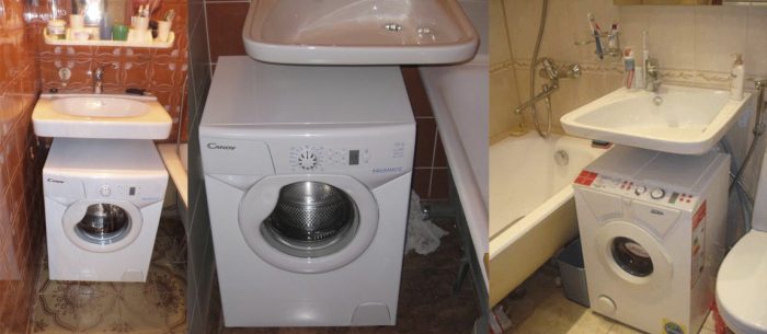 Как установить раковину над стиральной машиной: ванной комнате — свободу