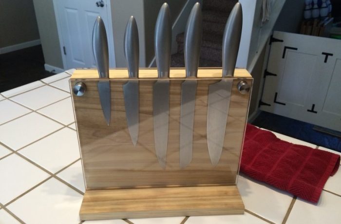 Подставка для ножей своими руками: простые и сложные варианты изготовления