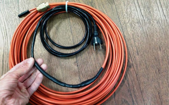 Как подключить кабель для обогрева труб: нюансы наружного и внутреннего монтажа