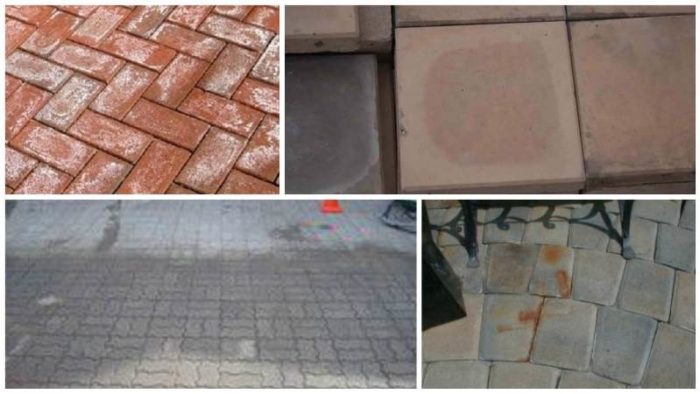 Средство для чистки тротуарной плитки: разные пятна и их «уничтожители»
