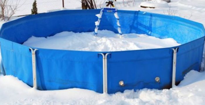 Как хранить каркасный бассейн в зимний период: потенциальные способы