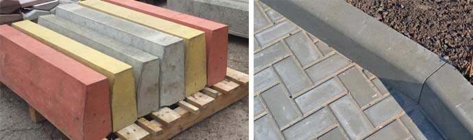 Установка бордюров для тротуарной плитки: особенности и этапы операций
